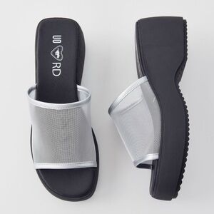 NIB Rocket Dog X UO mesh platform sandals / two tone